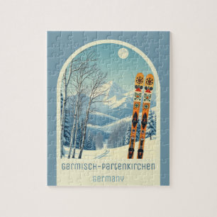 Garmisch-Partenkirchen Germany ski resort game Jigsaw Puzzle