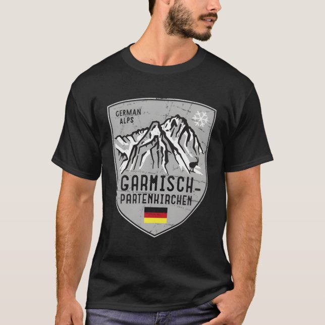 Garmisch-Penkirchen Ski Bavaria Zugspitze T-Shirt (Front)