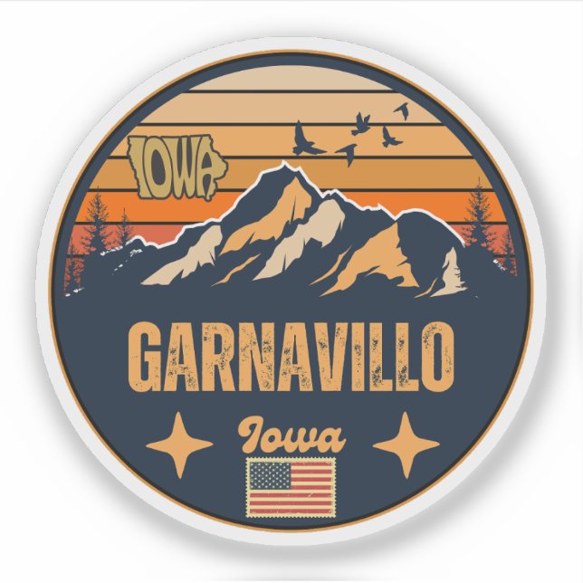 Garnavillo, Iowa Ia, United States Sticker (Front)