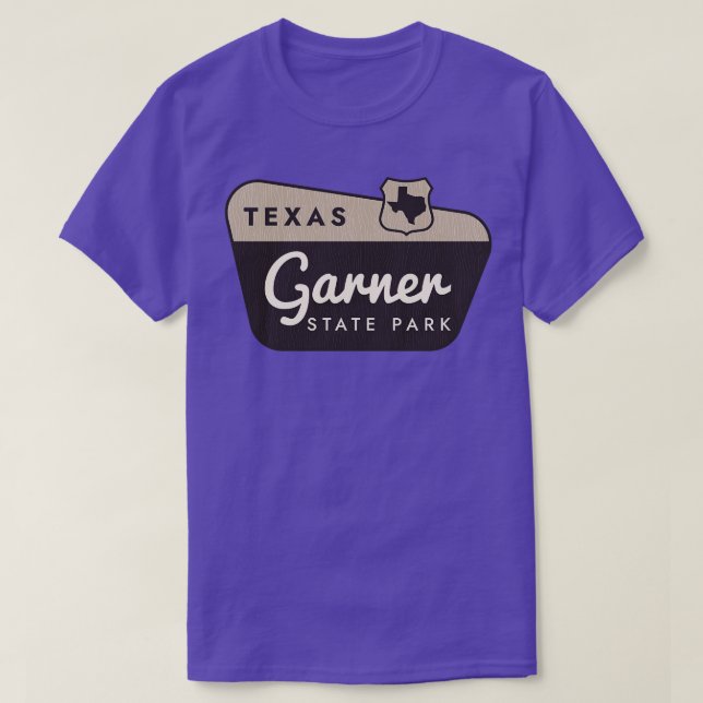 Garner State Park Texas Welcome Sign T-Shirt (Design Front)