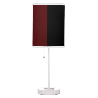 Garnet and Black Shaded Table Lamp