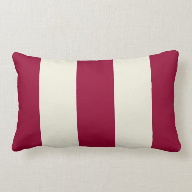 Burgundy Stripes Decorative & Throw Pillows Zazzle