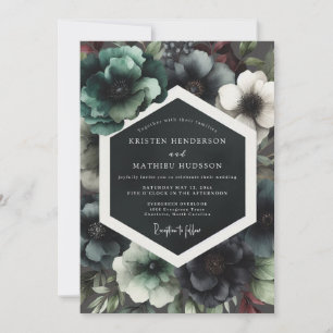 Garnet Dark Romance Wedding Invitation