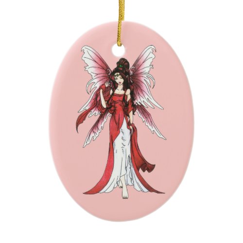 Garnet Faerie Ornament