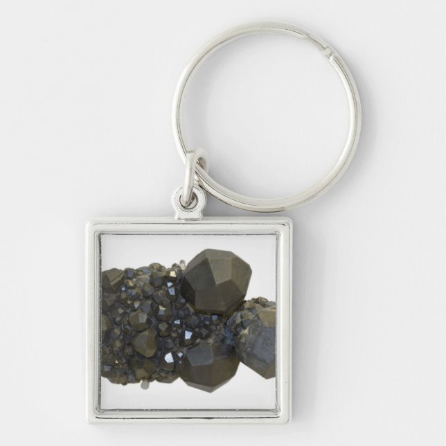 Garnet in Natural Form Keychain (Front)