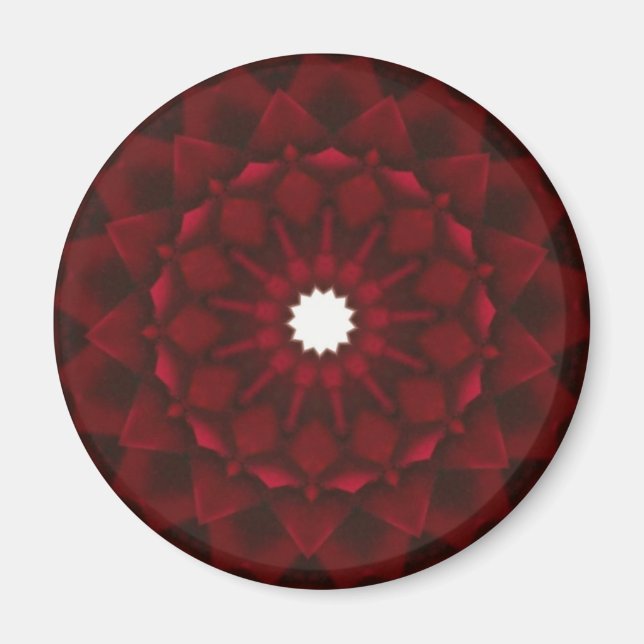 Garnet Kaleidoscope Magnet (Front)