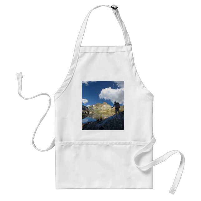 Garnet Lake and Banner Peak 2 - John Muir Trail Adult Apron (Front)