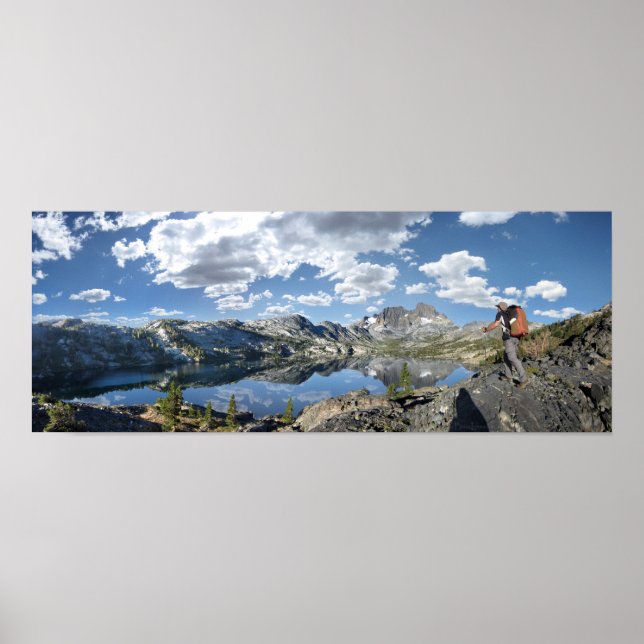 Garnet Lake and Banner Peak - John Muir Trail Poster (Front)