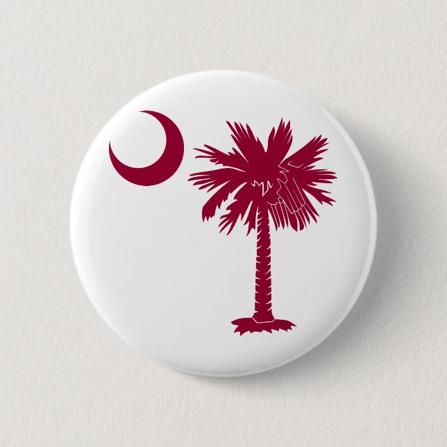 Garnet Palmetto Pinback Button (Front)