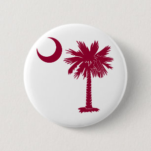 Garnet Palmetto Pinback Button