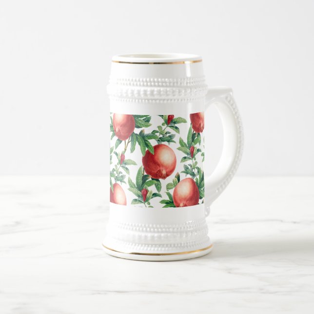 Garnet pattern beer stein (Front Right)
