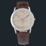Garnet Weft Watch<br><div class="desc">Garnet Weft III by June Erica Vess. Done in a peach-like color,  this design resembles the appearance of distressed fabric.</div>