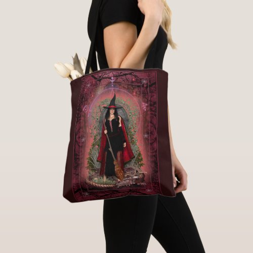 Garnet Witch  Red Dragon Tote Bag