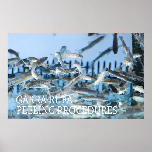 Garra rufa peeling poster