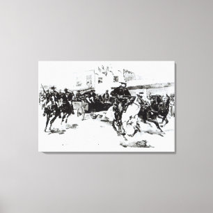 Garret brings in Billy the Kid, 1880 Canvas Print