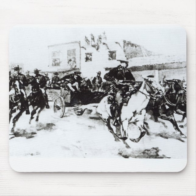 Garret brings in Billy the Kid, 1880 Mouse Pad (Front)