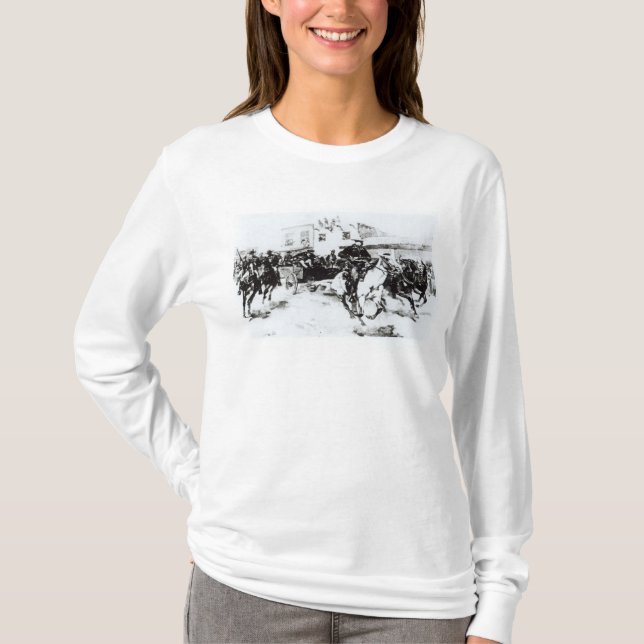 Garret brings in Billy the Kid, 1880 T-Shirt (Front)