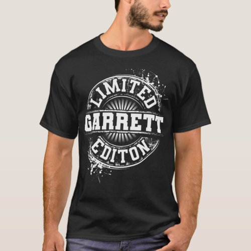 GARRETT Funny Surname Family Tree Birthday Reunion T_Shirt