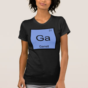 Garrett Name Chemistry Element Periodic Table T-Shirt