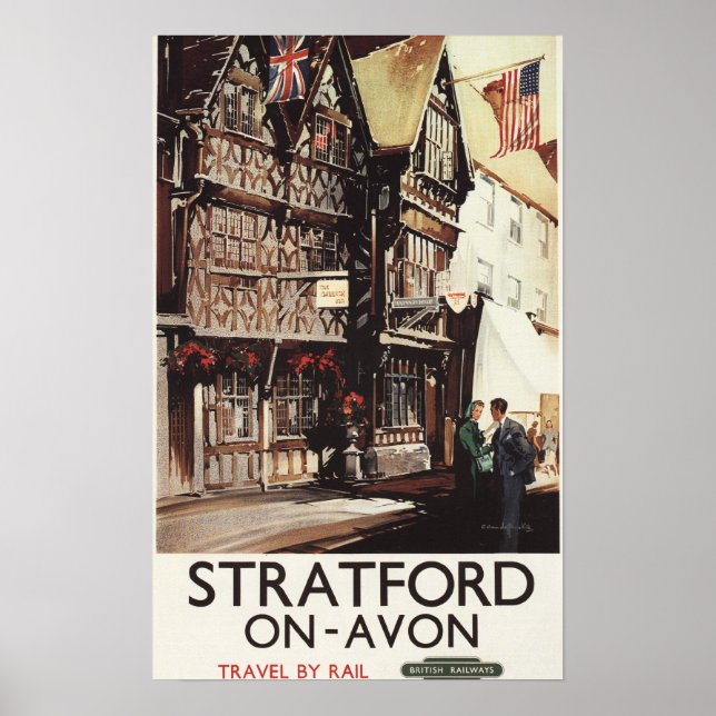 Garrick Inn and Harvard House Rail Poster (Front)