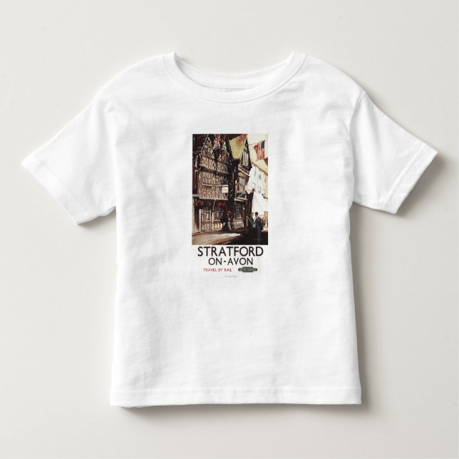 Garrick Inn and Harvard House Rail Poster Toddler T-shirt (Front)
