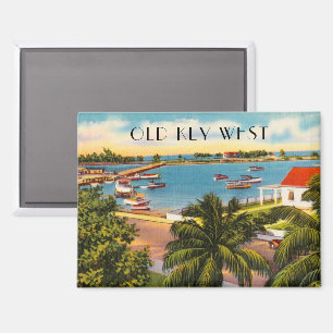 Garrison Bight vintage Old Key West Florida Magnet