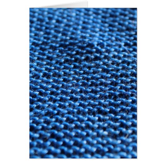 Garter Stitch in blue (Front)