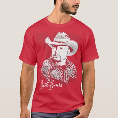 Garth Brooks 90s Retro Fan Artwork 1 T_Shirt