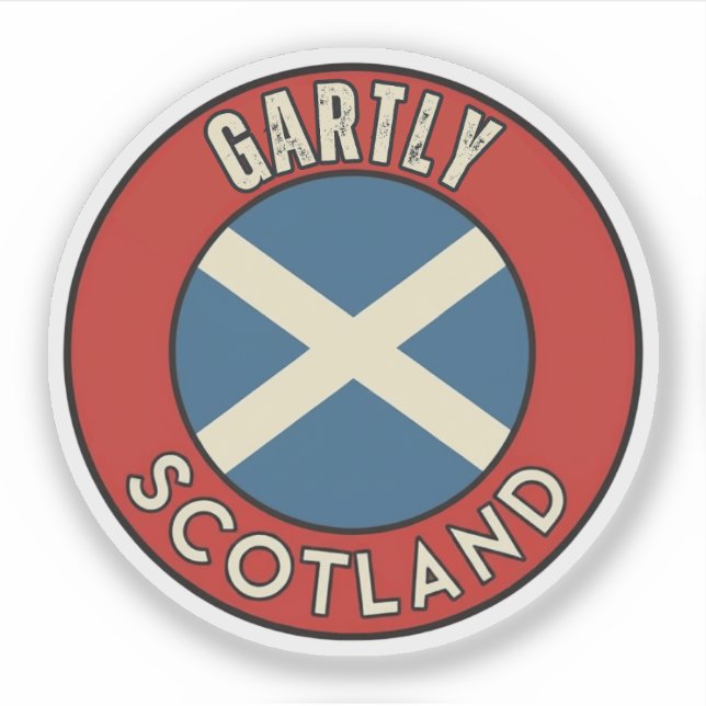 Gartly, Scotland Sticker (Front)