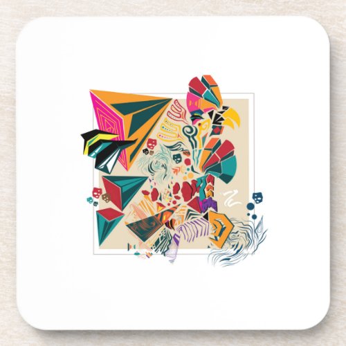 Garuda Abstract Hard plastic coaster