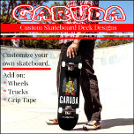 Garuda Custom Skateboard Deck<br><div class="desc">Garuda Custom Skateboard Deck Customize this Garuda skateboard deck design with your selection of wheels,  trucks,  grip tape and more.</div>