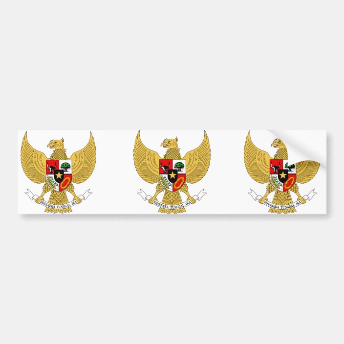 Garuda Pancasila, t Arms Indonesia, Indonesia Bumper Sticker | Zazzle.com