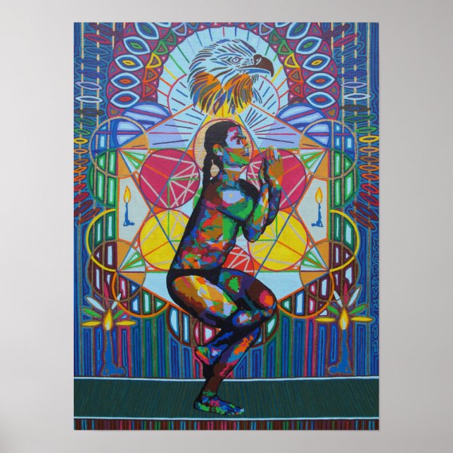 Garudasana - 2011 as canvas / poster (Front)