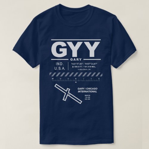 Gary  Chicago International Airport GYY T_Shirt