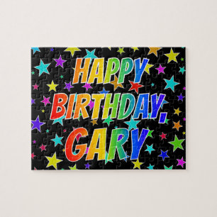 "GARY" First Name, Fun "HAPPY BIRTHDAY" Jigsaw Puzzle