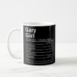 GARY GIRL IN INDIANA Nutrition Facts  City Home US Coffee Mug