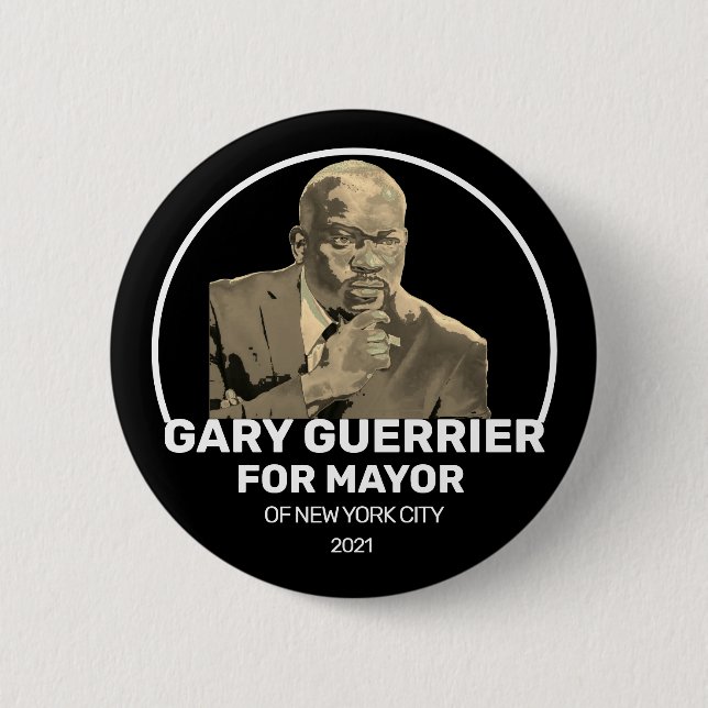Gary Guerrier for NYC Mayor 2021 Button (Front)