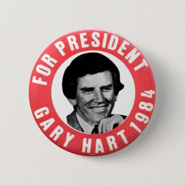 Gary Hart - Button (Front)