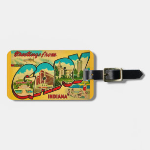 Gary Indiana Colorful Luggage Tag