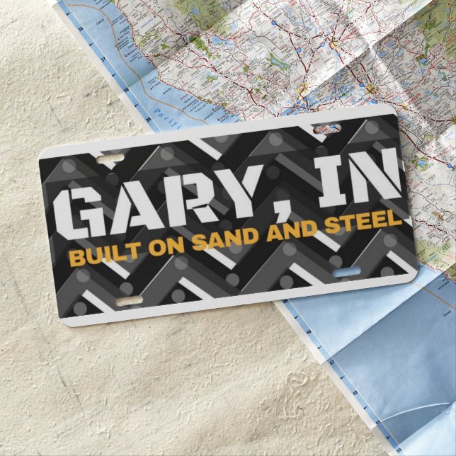 Gary Indiana license plate (In Situ)