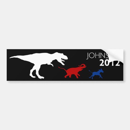 Gary Johnson 2012 Bumper Sticker Black