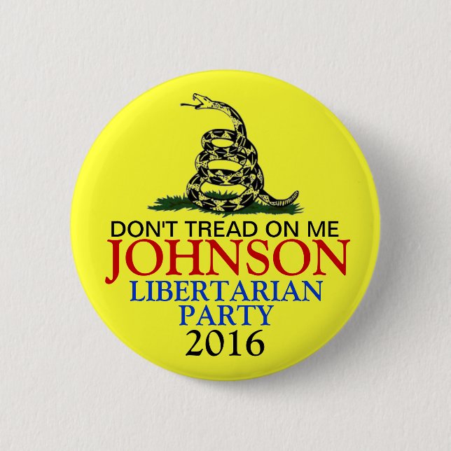 GARY JOHNSON 2016 PINBACK BUTTON (Front)