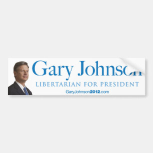 Gary Johnson for President Bumper Sticker