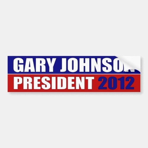 Gary Johnson for President Bumper Sticker