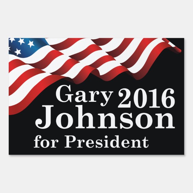 Gary Johnson For President Yard Sign (Front)