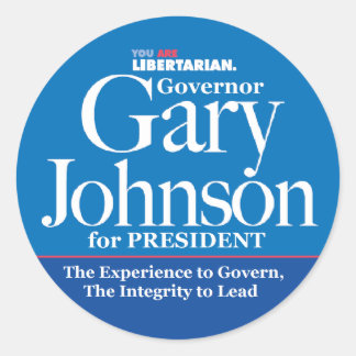 Gary Johnson Stickers
