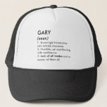 Gary name, Editable name, Custom name Trucker Hat