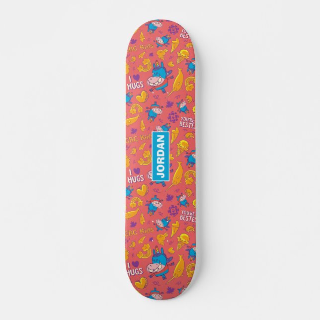 Gary Pattern Personalized Skateboard Deck (Front)