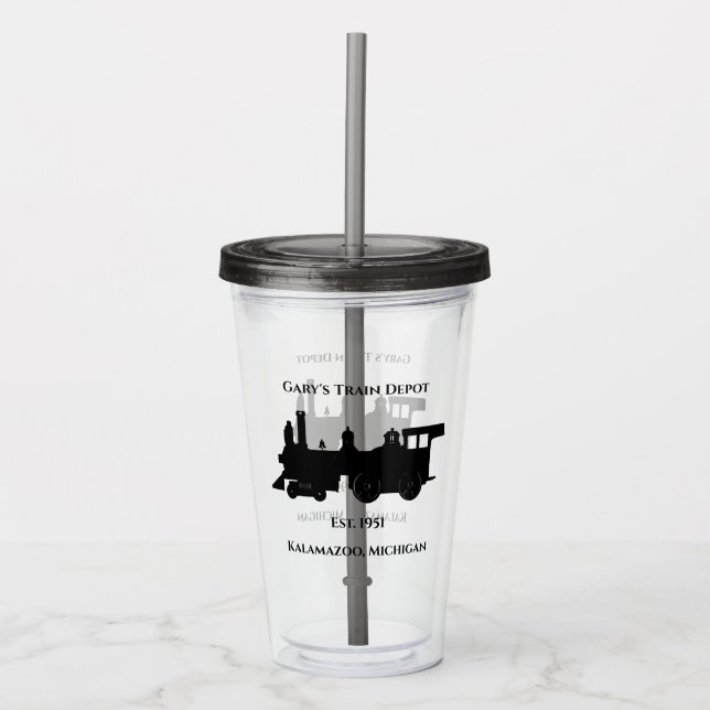 Gary's Train Acrylic Tumbler (Front)
