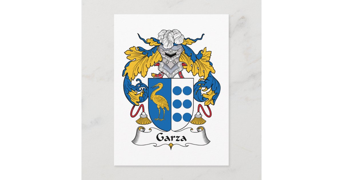 Garza Family Crest Postcard | Zazzle